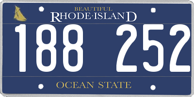 RI license plate 188252