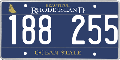 RI license plate 188255