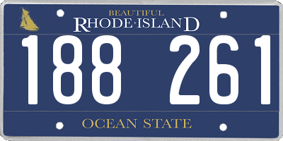 RI license plate 188261
