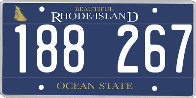 RI license plate 188267