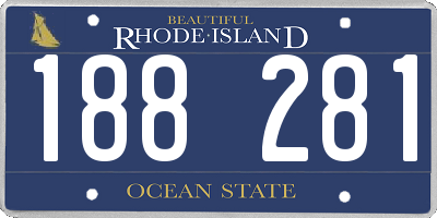RI license plate 188281