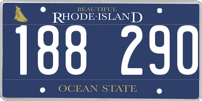 RI license plate 188290