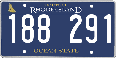 RI license plate 188291
