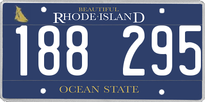 RI license plate 188295
