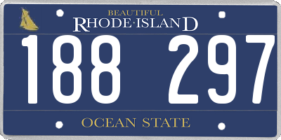 RI license plate 188297