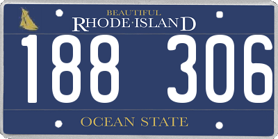 RI license plate 188306