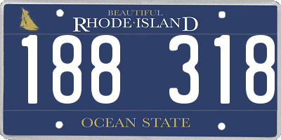 RI license plate 188318