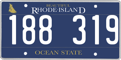 RI license plate 188319