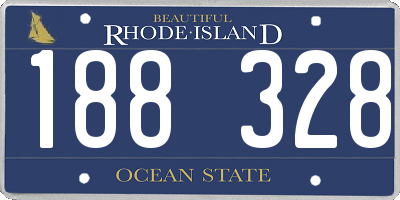 RI license plate 188328