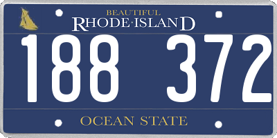 RI license plate 188372