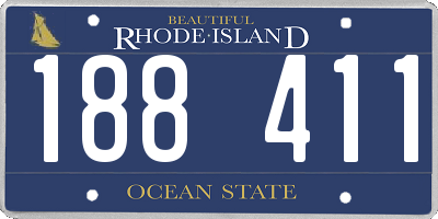 RI license plate 188411