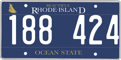 RI license plate 188424