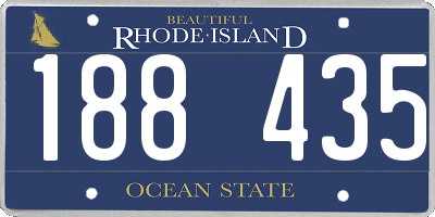 RI license plate 188435