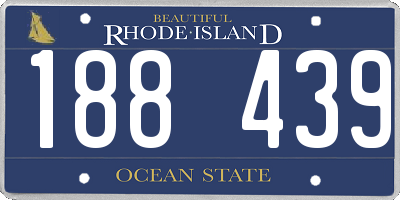 RI license plate 188439