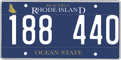 RI license plate 188440