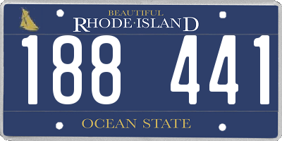 RI license plate 188441