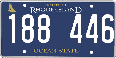 RI license plate 188446