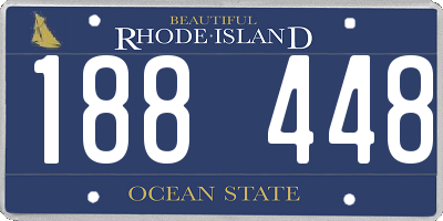 RI license plate 188448