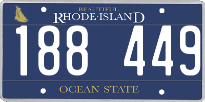 RI license plate 188449