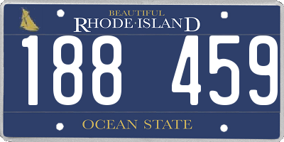 RI license plate 188459