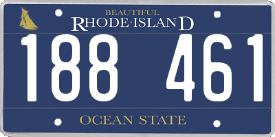 RI license plate 188461