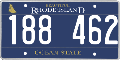 RI license plate 188462