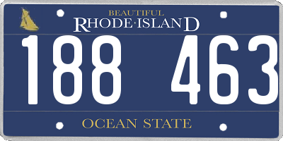 RI license plate 188463