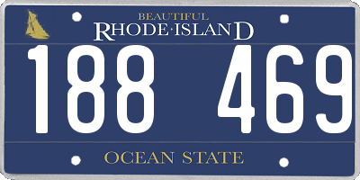 RI license plate 188469