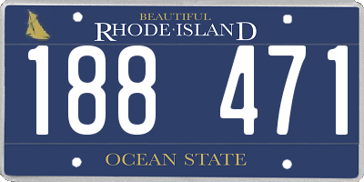 RI license plate 188471