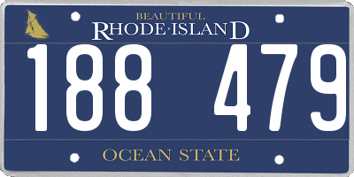 RI license plate 188479