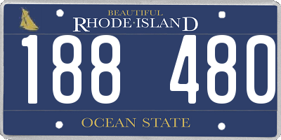 RI license plate 188480