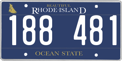 RI license plate 188481