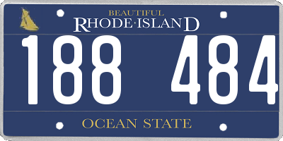 RI license plate 188484