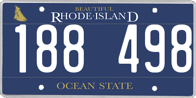RI license plate 188498