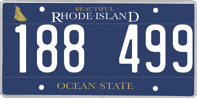 RI license plate 188499