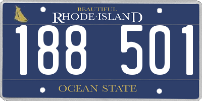 RI license plate 188501