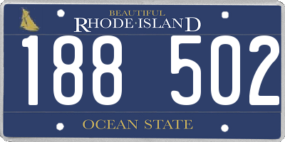 RI license plate 188502