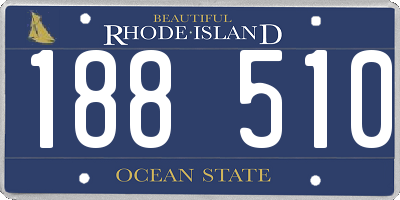 RI license plate 188510
