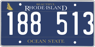 RI license plate 188513