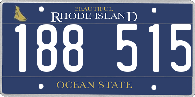 RI license plate 188515