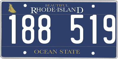 RI license plate 188519