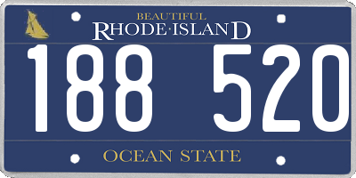RI license plate 188520