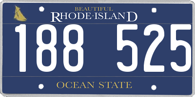 RI license plate 188525