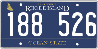 RI license plate 188526