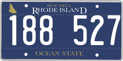 RI license plate 188527