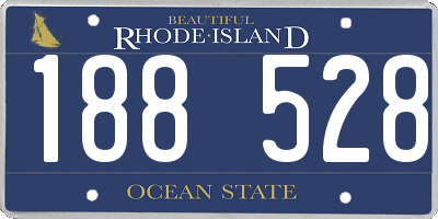 RI license plate 188528