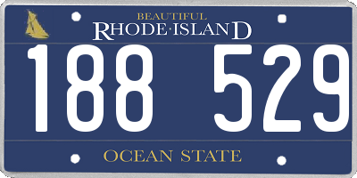 RI license plate 188529