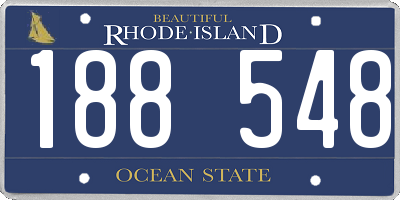 RI license plate 188548