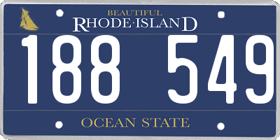 RI license plate 188549