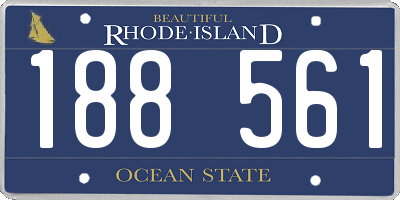 RI license plate 188561